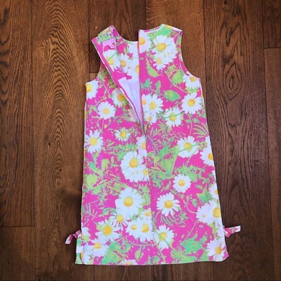 VTG Lilly Pulitzer Girls size 14 Daisy print Shift Dress Palm Beach - Picture 3 of 6